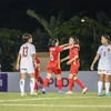 Các cầu thủ nữ tuyển Việt Nam ăn mừng chiến thắng. (Nguồn: AFF)