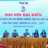 Đoàn chủ tịch chủ trì Đại hội. (Ảnh: Tuấn Đức/TTXVN) 