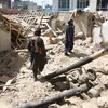 Hiện trường vụ đánh bom ở Kabul, Afghanistan ngày 24/5/2022. (Ảnh: THX/TTXVN) 