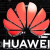 Biểu tượng của tập đoàn viễn thông Trung Quốc Huawei. (Ảnh: AFP/TTXVN) 