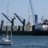 Một con tàu chở 7.000 tấn ngũ cốc đã khởi hành từ cảng Berdyansk của Ukraine. (Nguồn: AFP) 