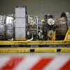Tuabin khí thuộc dự án Dòng chảy phương Bắc 1 được sửa chữa tại nhà máy của công ty Siemens Energy ở Muelheim an der Ruhr, Đức ngày 3/8/2022. (Ảnh: AFP/TTXVN) 
