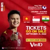Giải bóng đá giao hữu quốc tế – Hưng Thịnh 2022 với sự tham gia của ĐT Việt Nam, ĐT Singapore và ĐT Ấn Độ từ ngày 21/9 đến ngày 27/9/2022.(Nguồn: VFF)