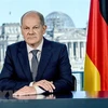 Thủ tướng Olaf Scholz phát biểu tại Berlin, Đức. (Ảnh: AFP/TTXVN) 