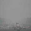 Thủ đô New Delhi của Ấn Độ bị bao phủ trong lớp khói bụi. (Ảnh: AFP/TTXVN) 