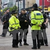 Cảnh sát Anh tăng cường an ninh tại Manchester. (Ảnh: AFP/TTXVN)