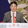 Thứ trưởng Bộ Ngoại giao Việt Nam Phạm Quang Hiệu phát biểu tại sự kiện. (Ảnh: Huyền Trang/TTXVN)