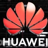 Biểu tượng của tập đoàn viễn thông Trung Quốc Huawei. (Ảnh: AFP/TTXVN) 