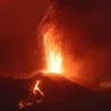 Hình ảnh núi lửa phun trào. (Nguồn: AP) 