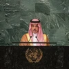 Ngoại trưởng Saudi Arabia, Hoàng tử Faisal bin Farhan Al-Saud phát biểu. (Nguồn: UN Photo)