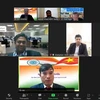 Ông Bùi Trung Thướng, Tham tán Thương mại Việt Nam tại Ấn Độ phát biểu khai mạc hội thảo trực tuyến về Quy định và thủ tục thành lập doanh nghiệp nước ngoài tại Ấn Độ. (Ảnh: Ngọc Thúy /TTXVN)
