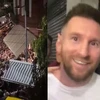 Biển người chen lấn xem mặt Messi khi siêu sao PSG trở lại Argentina