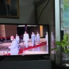 Nhà vua Thái Lan Maha Vajiralongkorn tới dự phiên họp Quốc hội tại Bangkok ngày 3/7/2023. (Ảnh: AFP/ TTXVN) 