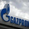 Biểu tượng Tập đoàn Khí đốt Gazprom của Nga. (Ảnh: AFP/TTXVN) 