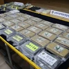 Lượng ma túy bị cảnh sát Hàn Quốc thu giữ. (Ảnh: Yonhap) 