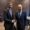 Ngoại trưởng Nga Sergei Lavrov (phải) trong cuộc gặp với ngoại trưởng Slovakia Juraj Blanar bên lề một diễn đàn ngoại giao ở Thổ Nhĩ Kỳ, ngày 2/3/2024. (Ảnh: Reuters)