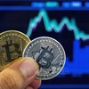 Hình ảnh mô phỏng đồng tiền điện tử Bitcoin. (Ảnh minh họa: AFP/TTXVN)