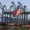Cảng container hàng hóa Long Beach ở Los Angeles, Mỹ. (Ảnh (tư liệu): AFP/TTXVN) 