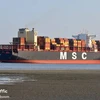 Tàu container mang tên 'MCS Aries'. (Nguồn: MarineTraffic)