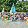 Các hoạt động dưới nước diễn ra sôi nổi tại Lễ hội Sông nước TP Hồ Chí Minh lần thứ nhất năm 2023. (Nguồn: TTXVN)
