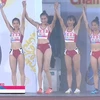 Đội 4x400m nữ Việt Nam xuất sắc phá kỷ lục quốc gia, giành HCV tại Giải điền kinh tiếp sức vô địch châu Á 2024. (Nguồn: Báo Cộng sản)