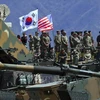 Binh sĩ Hàn Quốc và Mỹ trong cuộc tập trận chung tại Pocheon, Hàn Quốc. (Ảnh tư liệu (minh họa): AFP/TTXVN)