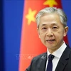 Người phát ngôn Bộ Ngoại giao Trung Quốc Uông Văn Bân. (Ảnh: Kyodo/TTXVN) 