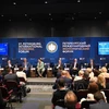Một phiên thảo luận tại Diễn đàn kinh tế quốc tế Saint Peterburg lần thứ 26. (Ảnh minh họa: TTXVN phát)