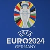 Biểu tượng UEFA Euro 2024 tại sân vận động Olympic ở Berlin, Đức. (Ảnh tư liệu: AFP/TTXVN) 