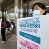 Các bác sỹ tham gia đình công phản đối kế hoạch cải tổ ngành y tại Seoul, Hàn Quốc. (Ảnh tư liệu: Yonhap/TTXVN)
