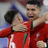 Ronaldo và Bồ Đào Nha vào tứ kết EURO 2024. (Ảnh: Eurosport)