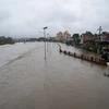 Cảnh ngập lụt sau những trận mưa lớn tại Kathmandu, Nepal, ngày 6/7/2024. (Ảnh: THX/TTXVN)