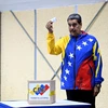 Tổng thống Venezuela Nicolas Maduro bỏ phiếu trong cuộc bầu cử Tổng thống tại điểm bầu cử ở Caracas, Venezuela, ngày 28/7/2024. (Ảnh: THX/TTXVN)