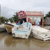 Tàu thuyền được neo tại cảng để tránh bão Milton tại Celestun, Mexico, ngày 8/10/2024. (Ảnh: Reuters/ TTXVN)