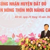 Ông Nguyễn Công Vinh, Phó Chủ tịch Ủy ban Nhân dân tỉnh Bà Rịa-Vũng Tàu phát biểu tại lễ công bố. (Ảnh: Hoàng Nhị/TTXVN)