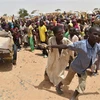 Đối với nhiều nước châu Phi, nguy cơ chết vì đói cao hơn nhiều so với chết vì dịch COVID-19. (Ảnh: AFP/TTXVN)