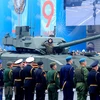 Xe tăng Nga tại lễ kỷ niệm 76 năm Ngày Chiến thắng phátxít trên quảng trường Đỏ, ngày 9/5/2021. (Ảnh: Trần Hiếu/TTXVN)