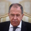 Ngoại trưởng Nga Sergei Lavrov phát biểu tại một cuộc họp ở Moskva, ngày 12/5/2021. (Ảnh: AFP/TTXVN)