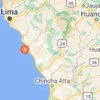 Tâm chấn của trận động đất cách thủ đô Lima khoảng 100km về phía Nam. (Nguồn: earthquake.usgs.gov)