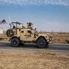 Lực lượng Mỹ tuần tra các mỏ dầu ở miền Đông Syria hồi tháng 10/2019. (Nguồn: navytimes.com)