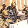 Binh sỹ Mỹ làm nhiệm vụ tại Baghdad (Iraq), ngày 31/12/2019. (Ảnh: AFP/TTXVN)