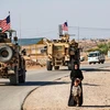 Một đoàn xe bọc thép của Hoa Kỳ tuần tra thị trấn Qahtaniyah ở phía đông bắc Syria giáp với Thổ Nhĩ Kỳ, ngày 31/10/2019. (Nguồn: foreignpolicy.com)