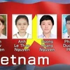Đội tuyển Việt Nam gồm 4 thí sinh dự thi trực tuyến tại Trường Đại học Sư phạm Hà Nội, đã mang về 3 Huy chương Vàng và 1 Huy chương Bạc. (Ảnh: TTXVN)