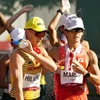 Các vận động viên trong cuộc thi đi bộ 50km nam tại Olympic Tokyo 2020, tại công viên Odori ở Sapporo (Nhật Bản), ngày 6/8/2021. (Nguồn: thewest.com.au)