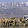 Binh sỹ Mỹ tại căn cứ không quân Bagram (Afghanistan). (Ảnh: AFP/TTXVN)