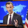 Người phát ngôn Bộ Ngoại giao Mỹ Ned Price phát biểu về tình hình Afghanistan trong cuộc họp báo tại Washington, D.C., ngày 16/8/2021. (Ảnh: AFP/ TTXVN)