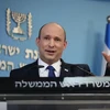 Thủ tướng Israel Naftali Bennett phát biểu tại một cuộc họp báo ở Jerusalem, ngày 18/8/2021. (Ảnh: AFP/TTXVN)