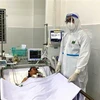 Bệnh nhân V.T.A.T (tỉnh Đồng Tháp) vẫn đang được điều trị tại Trung tâm Hồi sức tích cực quốc gia Cần Thơ. (Ảnh: TTXVN)