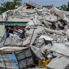 Nhà cửa bị phá hủy sau trận động đất ở Les Cayes (Haiti), ngày 16/8/2021. (Ảnh: THX/TTXVN)