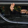 Tân Thủ tướng Malaysia Ismail Sabri Yaakob trên đường tới Hoàng cung ở Kuala Lumpur để tuyên thệ nhậm chức, ngày 21/8/2021. (Ảnh: THX/TTXVN)